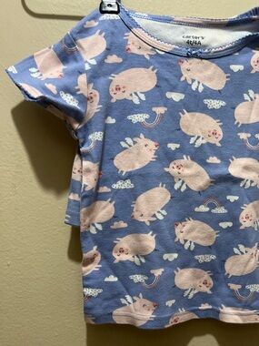 🐷🌈 Carter’s “I’ll Go to Bed When Pigs Fly” 2-Piece Pajama Set